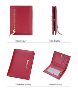 Monedero Baellerry para Mujer, de Marca, Moderno, Pequeño, con Cierre Metálico, Tarjetero, Monedero de Lujo para Mujer - Product Image 4