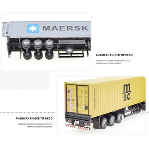 لعبة شاحنة هندسية للأطفال من لاسيف تويز بتأثيرات صوتية وضوئية، مقياس 1:50، سيارة معدنية قابلة للسحب للخلف - Product Image 3