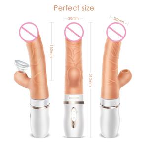 Vibratore Realistico a Forma di Pene, Giocattolo Sessuale per Donne con Funzione di Spinta e Vibrazione - Product Image 6