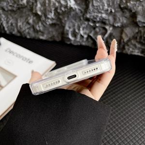 Venta al por mayor de cristal transparente acrílico funda para teléfono móvil con anillo magnético blanco para iPhone 17 <span class=keywords><strong>Air</strong></span> contraportada para iPhone 17 Pro <span class=keywords><strong>Max</strong></span> - Product Image 6