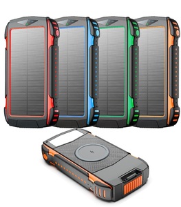 Power Bank <span class=keywords><strong>Solare</strong></span> Wireless PD18W QC3.0 20000mAh 30000mAh Li-Polymer con Doppia Ingresso USB e Micro USB, Stazione di Ricarica Portatile <span class=keywords><strong>da</strong></span> <span class=keywords><strong>Viaggio</strong></span> - Product Image 4