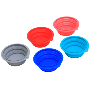 Taşınabilir Katlanabilir Silikon Su Geçirmez Hafif Evcil Hayvan Mama Kapları Besleyiciler BPA İçermez Kaymaz 250ml-2000ml Kapasiteli Seyahat Kamp - Product Image 6