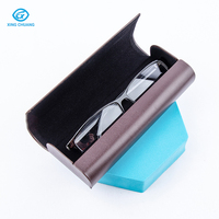 Boîte à lunettes de soleil magnétique portable avec logo personnalisé, design simple et tendance, étui en PU pour l'emballage des lunettes de soleil, étuis à lunettes