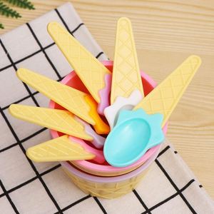 Tazón de Plástico para Helado con Cuchara, Diseño de Caramelo de Dibujos Animados, 200 ml, Juego de Tazas para Postre para Niños, Fiestas de Verano, Eventos Festivos - Product Image 4
