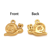 Acier inoxydable Petit Animal Charmes Mignon Escargot Pendentifs DIY Accessoires pour Boucles D'oreilles À La Main Collier Bracelets Bijoux Artisanat