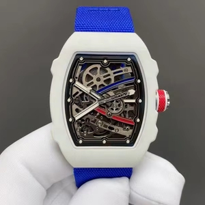 Reloj de pulsera tourbillon transparente con movimiento automático ultrafino de fibra de carbono para hombre, movimiento Selita de alta calidad, esfera de 41 mm - Product Image 1