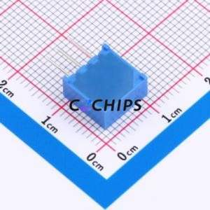 Resistencia Ajustable/Potenciómetro 3386W-1-501LF, Componente de Orificio Pasante (THT), Resistencia de 500 Ohmios, 10%, 500mW, 100ppm ℃ - Product Image 2