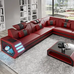 Juego de sofás de lujo para sala de estar, muebles modernos de nuevo diseño, 2023 sofás reclinables de terciopelo modular para oficina, sofá reclinable en forma de L