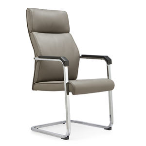 Silla de Oficina Ejecutiva de Cuero para Sala de Reuniones, <span class=keywords><strong>sin</strong></span> Ruedas, Estilo Moderno, Precio Económico al por Mayor - Product Image 1