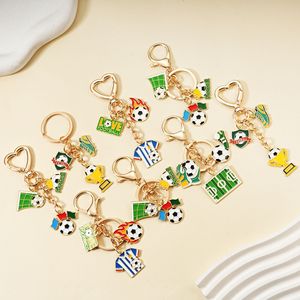 Llavero Creativo de Aleación con Diseño de Balón de Fútbol, Trofeo de Fútbol, Camiseta de Fútbol, Llavero Conmemorativo, Mini Colgante para Bolsa, Regalos para Aficionados al Deporte - Product Image 1