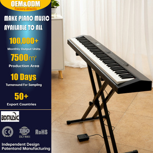 <span class=keywords><strong>88</strong></span> <span class=keywords><strong>touches</strong></span> pondérées <span class=keywords><strong>synthétiseur</strong></span> de Piano électronique Teclado clavier électronique Musical pour la vente en gros - Product Image 1