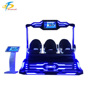 <span class=keywords><strong>Simulador</strong></span> de Montaña Rusa de Realidad Virtual para Parque de Atracciones, Interior y Exterior, 3 Asientos, Cine 9D VR, Silla de Realidad Virtual de Plástico - Product Image 5