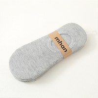 Chaussettes invisibles en coton pour hommes CMAX LOW MOQ, antidérapantes, coupe basse, Calcetines Chaussette