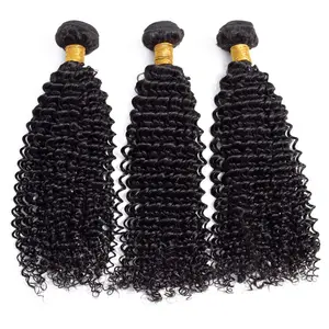 Goede Beoordelingen Top Kwaliteit Cuticula Uitgelijnd Menselijk Haar Bundels Ruwe Braziliaanse Afro Kinky Krullend IK Tip Extension