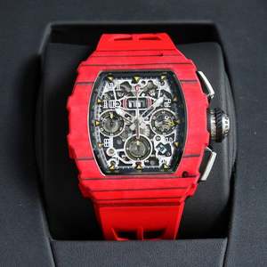 Bracelet en acier inoxydable, mouvement importé, chronographe automatique unisexe, aiguille de plongée, verre saphir, résistance à l'eau 30 bars - Product Image 1