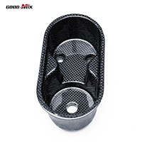 Kit d'insertion porte-gobelets en fibre de carbone sèche préimprégnée style OEM pour Ferrari F8