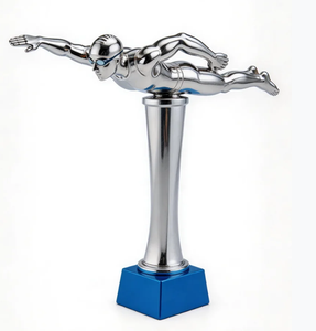 Trophées personnalisés <span class=keywords><strong>de</strong></span> haute qualité, écologiques, polis, entièrement en métal, pour la natation et le tennis <span class=keywords><strong>de</strong></span> table, série <span class=keywords><strong>de</strong></span> trophées créatifs, cadeaux d'affaires - Product Image 1