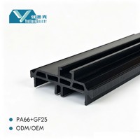 Bande thermique creuse en polyamide PA66GF25 de 42 mm, haute précision, haute résistance pour fenêtres en aluminium et murs-rideaux