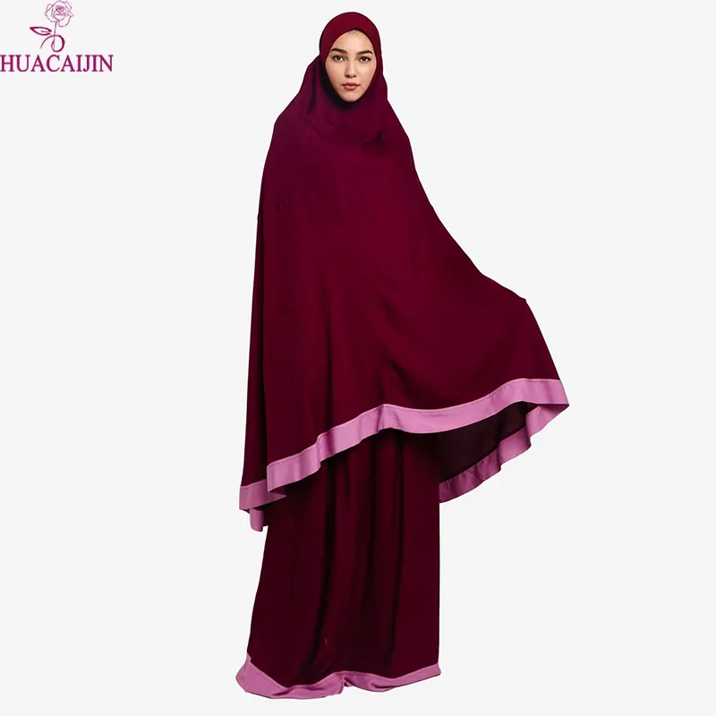 Fashion Baru Pakaian Islami Gaun Panjang Abaya Muslim Online Elegan Pembuatan Tiongkok Desain Burqa Dot Renda Wanita Timur Tengah