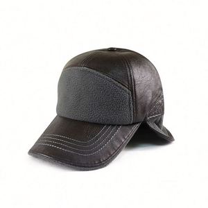 High Quality Baseball Cap Men Black Winter <b>Hat</b> Adjustable Autumn Winter Warm <b>Hats</b> Wholesale OEM - Product Image 3