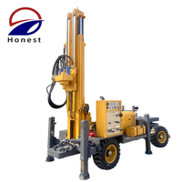 Foreuse hydraulique rotative diesel montée sur camion de 200m/300m pour puits d'eau, avec moteur à faible coût d'entretien et prix abordable