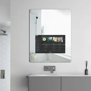 FUDAKIN Rectangle Magic Mirror Touch Screen Bath Tv Mirror