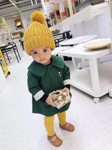 MHK12 Chapeaux et bonnets d'hiver pour enfants d'automne Nouveaux chapeaux en <span class=keywords><strong>laine</strong></span> pour enfants Bébé Bonnets en tricot - Product Image 3