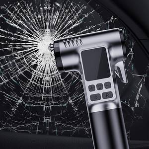 Pompe à air numérique sans fil multifonctionnelle pour véhicule avec marteau de sécurité et brise-vitre intégré - Product Image 3