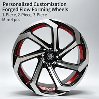 Jantes Premium FLowtone Wheels 17 pouces 4x100/114.3, jantes en alliage Spoon Wheels 4x100 pour Civic Fit City Subaru Impreza