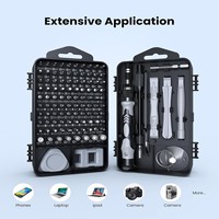 AXTH 116 Jeu de tournevis de précision multifonction en CR-V avec poignée magnétique en plastique, pour OEM, bricolage, ordinateur portable, PC, téléphone, iPhone, MacBook