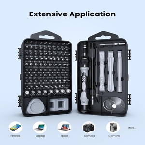 Bộ tua vít đa năng chính xác AXTH 116 cán nhựa từ tính, đầu kẹp, chất liệu CR-V, OEM, dùng cho DIY, laptop, PC, điện thoại, iPhone, MacBook - Product Image 4