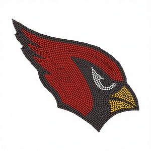 Transferencia de Diamantes de Imitación con Motivo de Equipo de Fútbol Bronco Personalizado, con Fijación en Caliente para Ropa - Product Image 2