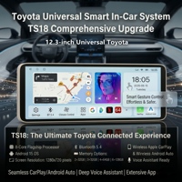 Reproductor Multimedia para Auto con Pantalla Táctil Android de 12.3 Pulgadas, GPS, Navegación, Carplay, Universal para Camry 2015-2016