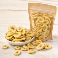 Chips de banane croustillantes, fruits secs AD, collation sucrée, emballage sous vide, 5 kg, vente en gros