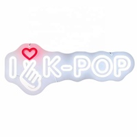 Vente directe d'usine, enseignes au néon murales personnalisées, néon LED en forme de cœur K-pop personnalisé pour la décoration