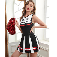 Uniformes de cheerleading surdimensionnés pour femmes, style européen et américain, pour l'aérobic, les spectacles sur scène, les costumes de danse de groupe