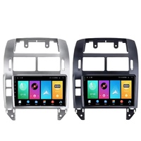 Pemutar Video Multimedia Mobil 9 inci untuk Volkswagen Polo Mk4 IV 2001-2009 GPS Navi Layar Sentuh CarPlay Android Auto Alat Bantu Mundur