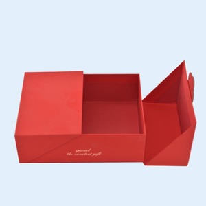 Manufacturer Wholesale Customized <b>Gift</b> Paper Packaging <b>Box</b> Chinese Red - Product Image 5