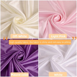 Vải lụa băng khổ 150cm, 100% polyester, dùng làm rèm nền cho đám cưới và trang trí sự kiện, bán buôn - Product Image 3