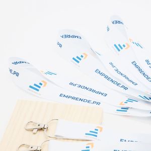 Lanyard Heat Transfer Printing Logo Business Entrepreneur Event Conference Badge Holder Breakaway Polyester Lanyard - Product Image 3