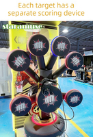 STARAMUSE Machine de boxe arcade Dragon Fist avec accepteur de billets personnalisé, pour jeux de sport de type boxer, à monnayeur, pour intérieur et jeux de rue