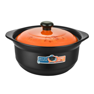 Ceramic Stew <b>Pot</b> 2.1-5L Heat Resistant With <b>Lid</b> For Boiling Cooking Household Use - Product Image 2