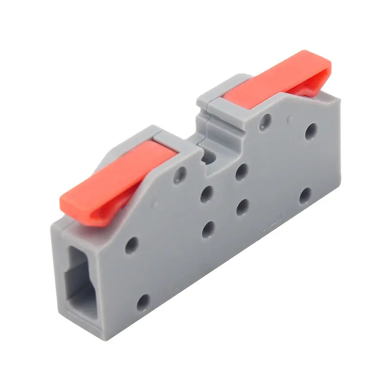 N4H 1/2/3/4/5/6/8/10Port 250V 32A 10mm DIN RAIL or Screw carrier Push-in quick Splice wire connector Cable Terminal Block