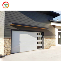 Porte de garage automatique en acier avec fonction antivol, électrique, couleur noire, pour usage domestique