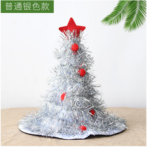 Gorro de Árbol de Navidad con Bordado Flocado, Tela No Tejida, Artículos para Fiestas, Decoración Navideña Unisex de Invierno - Product Image 5