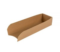 Plateau pour chien en papier kraft personnalisé avec logo imprimé de boîtes rigides pour hot dog à emporter avec laminage mat et gaufrage