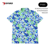Kaos Polo Golf Premium Pria dengan Cetak Sublimasi Seluruh Bagian, Bahan Stretch 4 Arah, Anti Kusut, Anti Pilling, OEM ODM