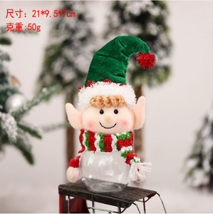 Barattolo di Caramelle Natalizio Decorazione Creativa Set Regalo con Fatina e Gnomo Ciondolo per Albero di Natale Regalo Festivo per la Casa - Product Image 5
