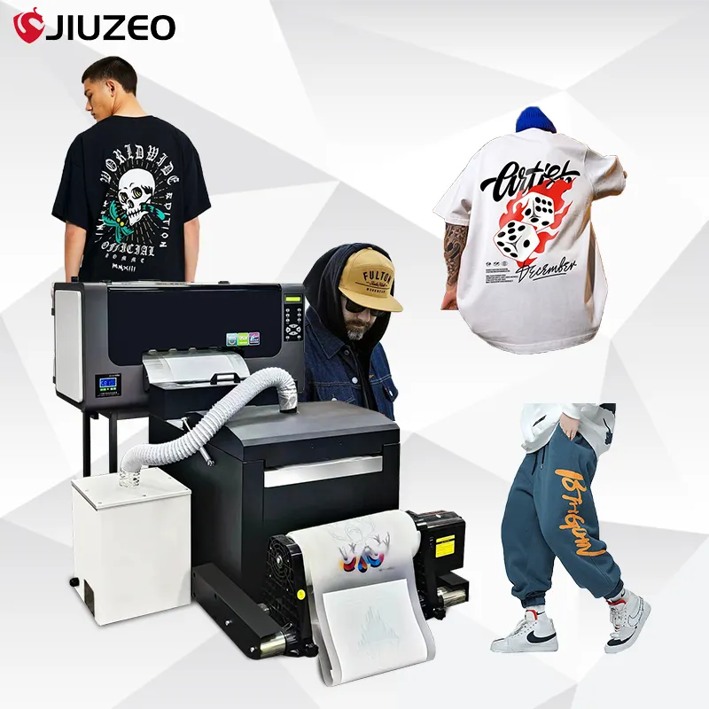 2024 Popular DTF Printers 30cm T-shirt PET Film Printer Digital Textile Printer Powder Shaker Machine Heat Transfer Machine