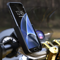 Support de téléphone portable universel en alliage d'aluminium pour guidon de vélo, scooter, moto, support réglable pour téléphone portable